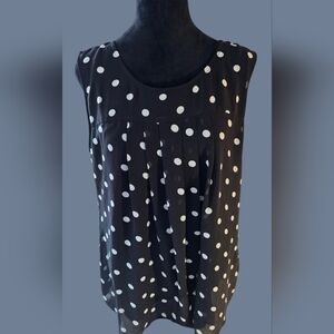Timeson Business Casual Top Polka Dot Large